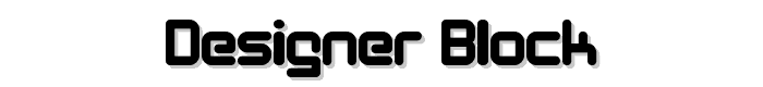 Designer Block font